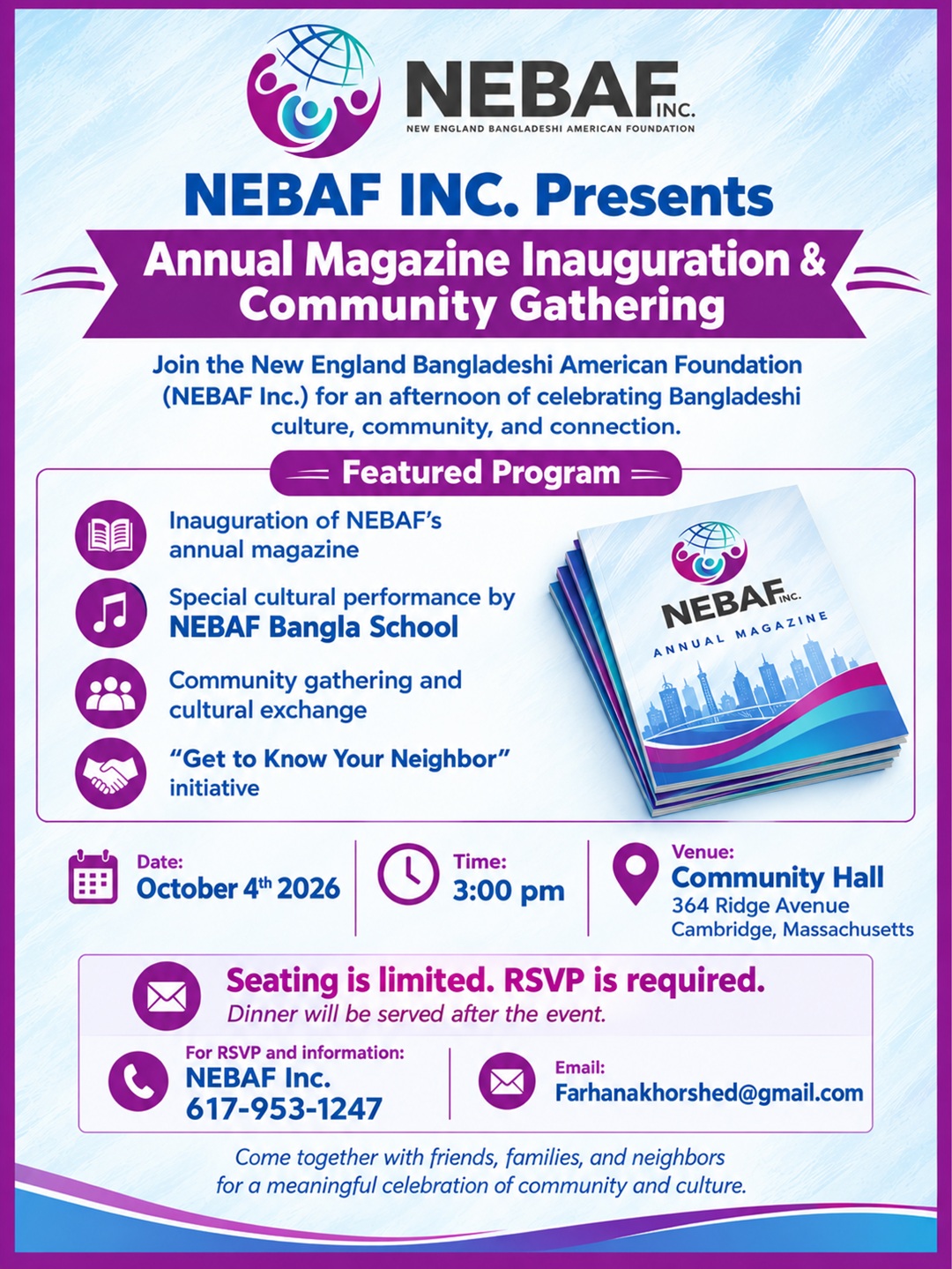 Annual Magazine Inauguration & Community Gathering.